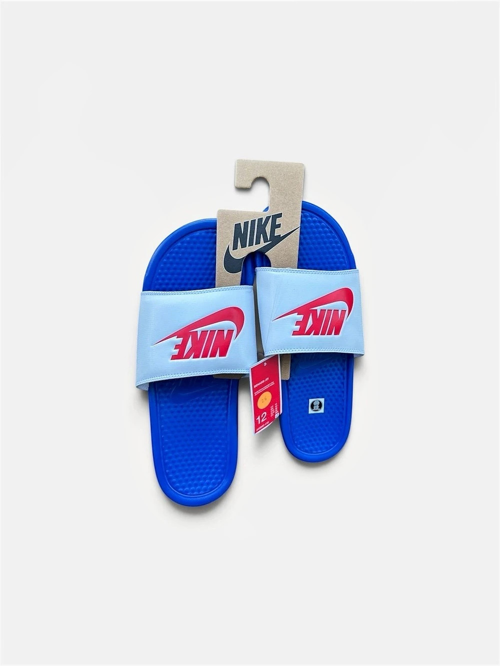 Nike Benassi JDI Slides Blue Light Blue US 12 NWT